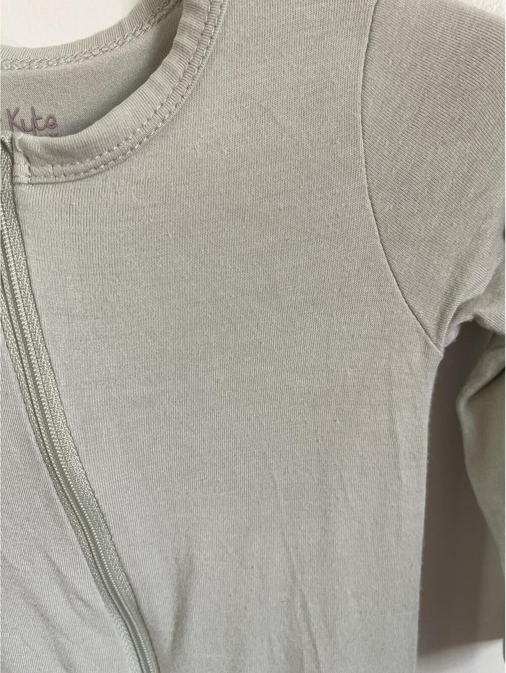 Kyte Baby Light Gray Footed PJs 6-12M - Picture 2 of 3
